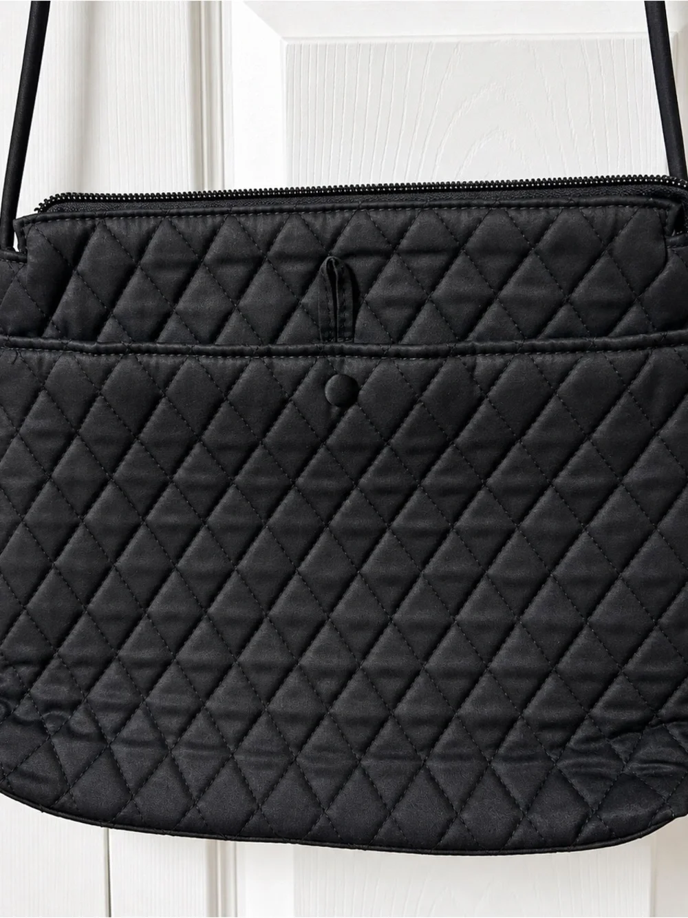 Vera Bradley Black Quilted Crossbody Bag - Women's Shoulder Bag